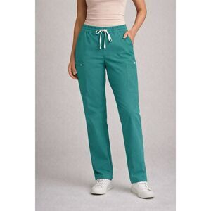 Figs Size Large Green High Waisted Yola Skinny Scrub Pants Technical Collection
